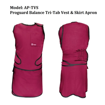 AP-TVS ProGuard Balance Tri-Tab Vest & Skirt Apron, Front 0.50mm LE & Back 0.25mm LE